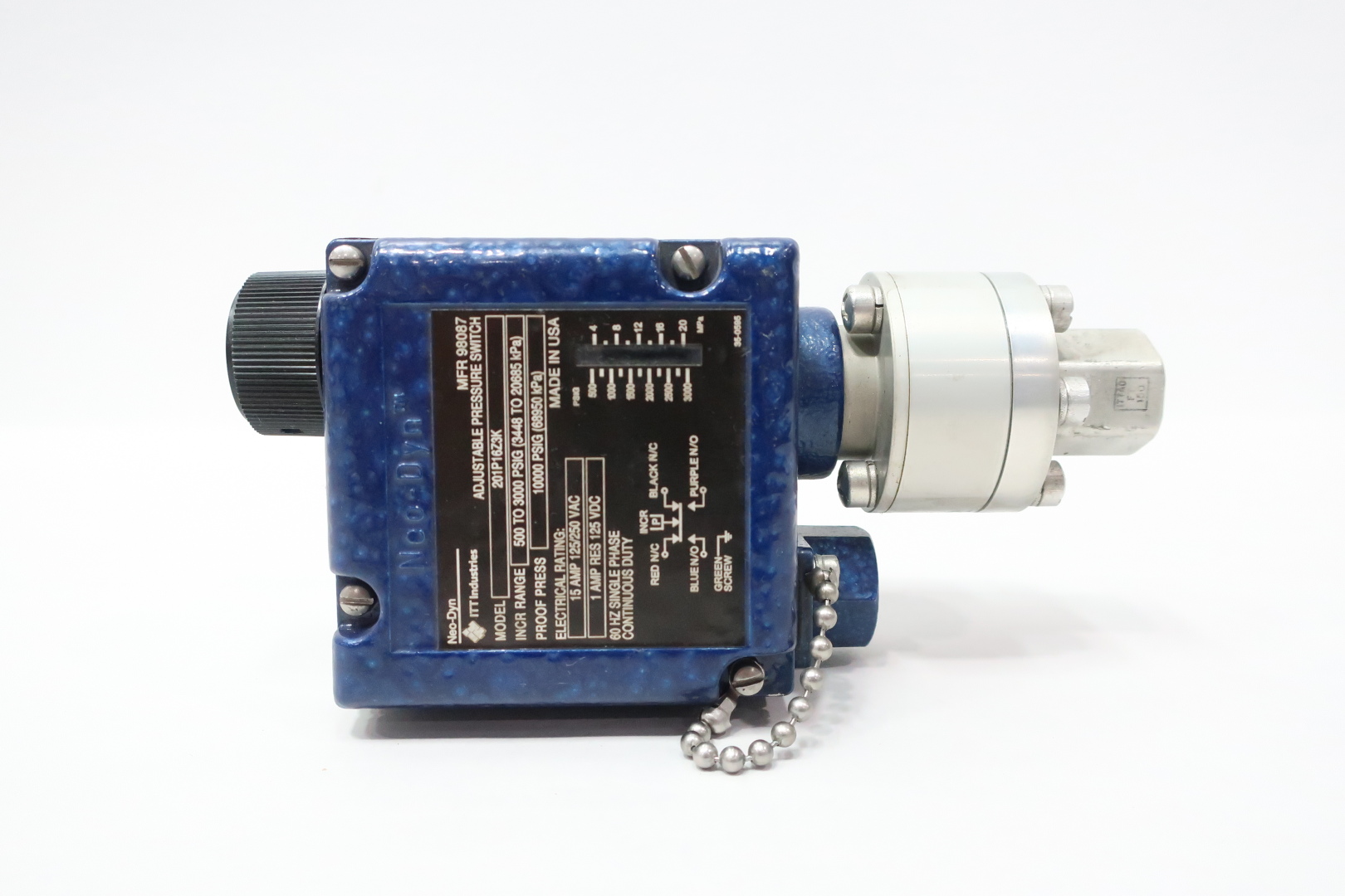 UE UNITED ELECTRIC J302-8332-11680 PRESSURE SWITCH 125PSI