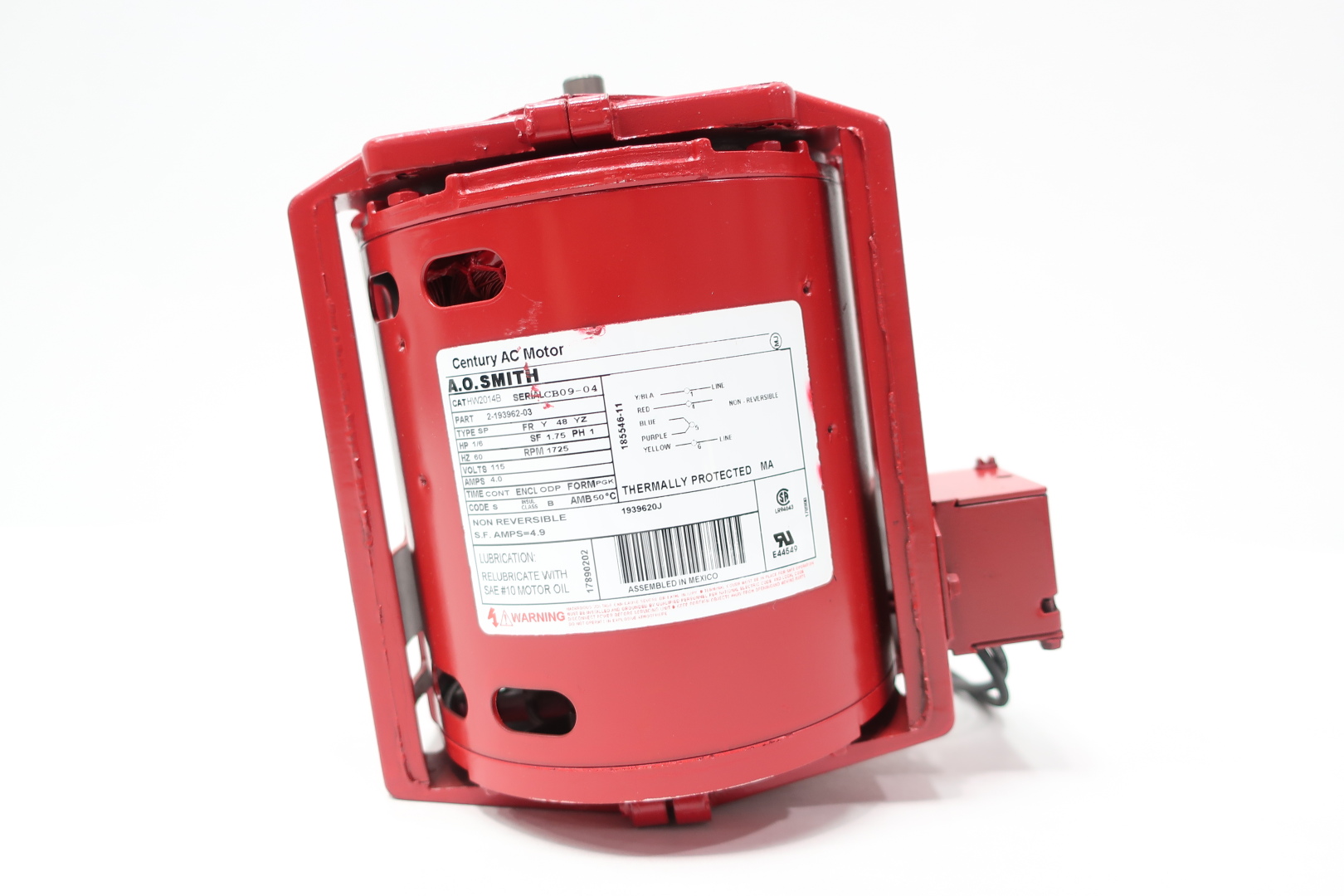 その他 2hp Arp AO SMITH 7-176144-03 AC 1/2HP 208-230V-AC 1125RPM 1PH
