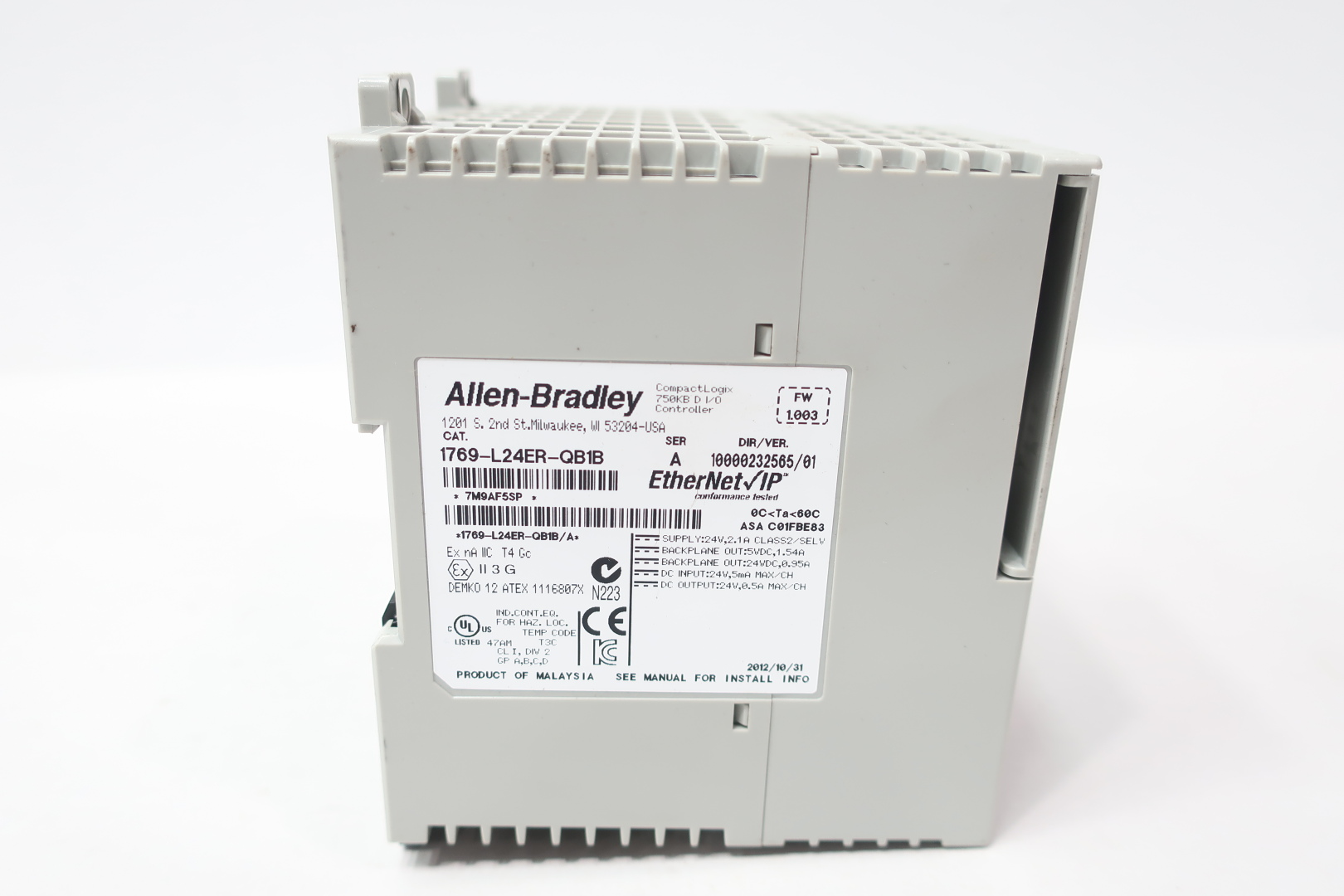 1769-L24ER-QB1B Allen Bradley, PLCs