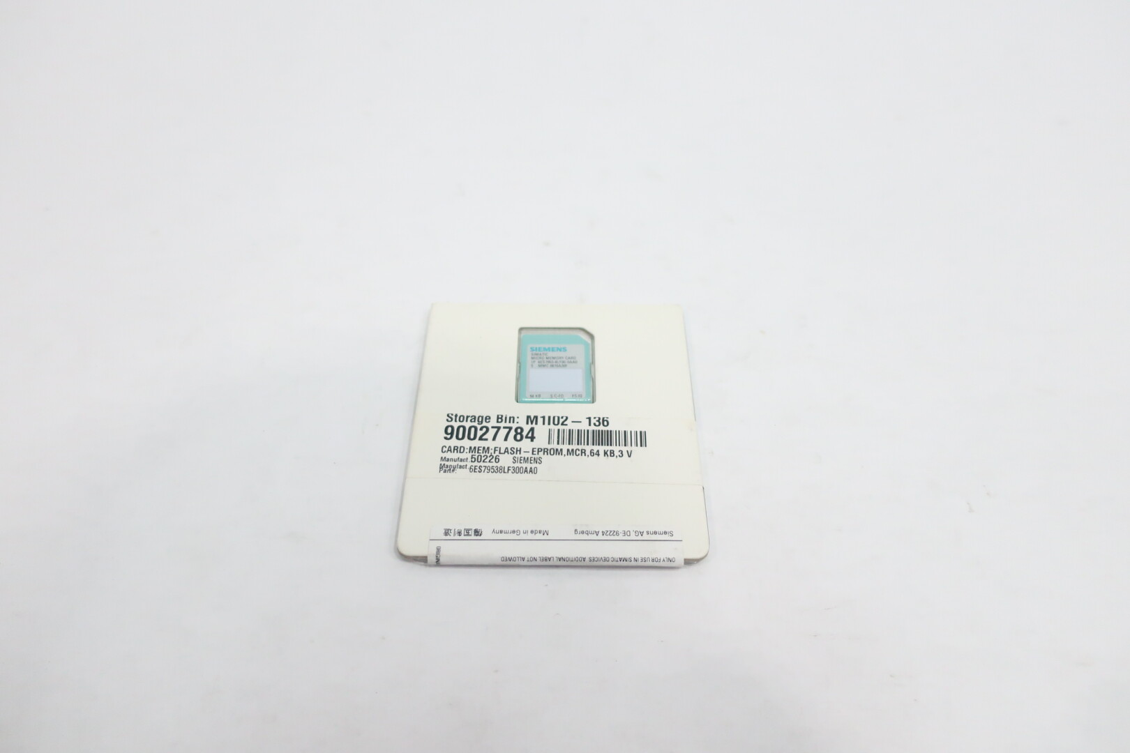 Siemens 6ES7953-8LF30-0AA0 ***Spare part*** SIMATIC S7, Micro Memory Card for S7-300/C7/ET 200, 3... — PLC