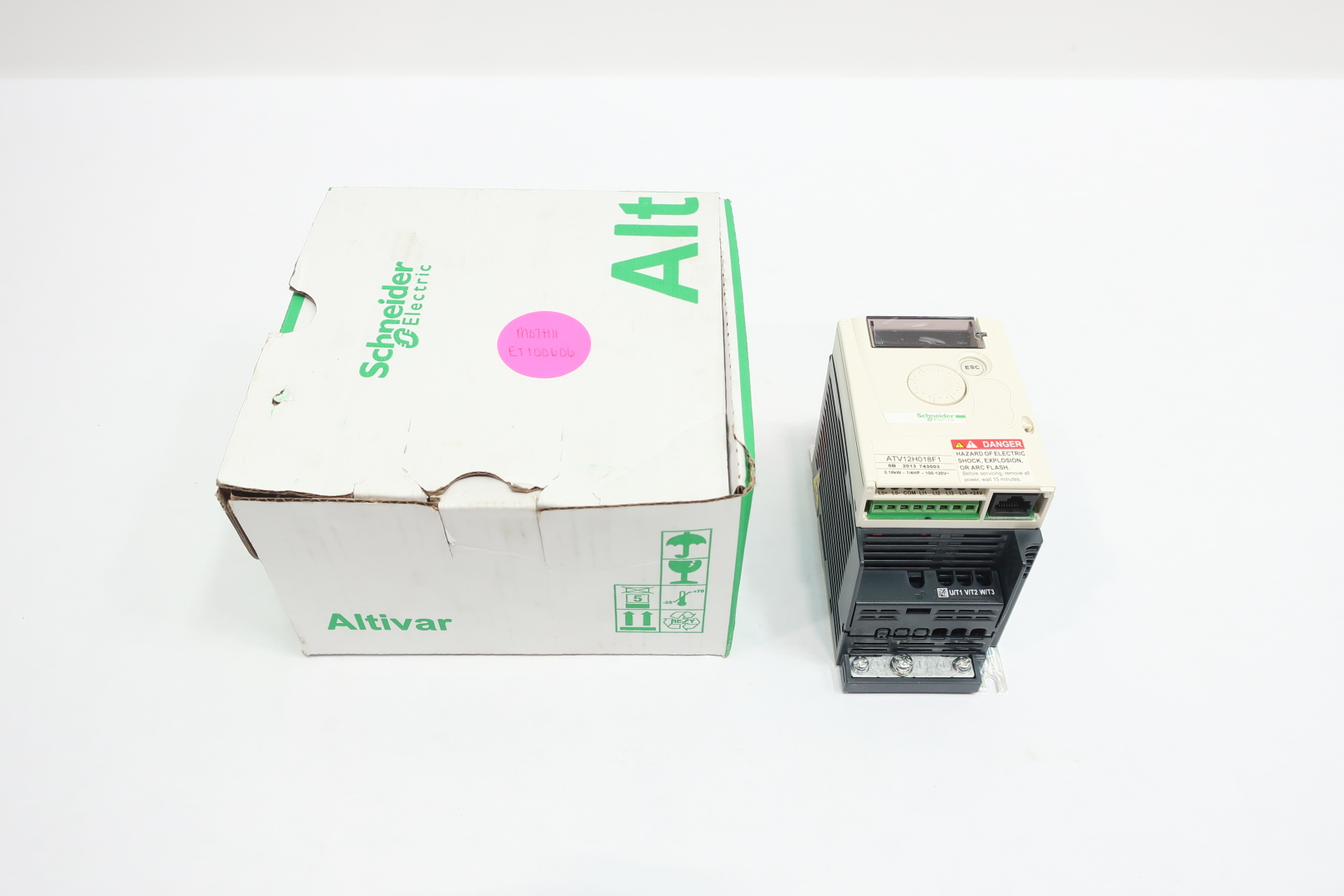 Schneider Electric ATV12H018F1 variable speed drive, Altivar 12, 0.18kW, 0.25hp, 100 to 120V, 1 phase — Power Supplies & Controllers