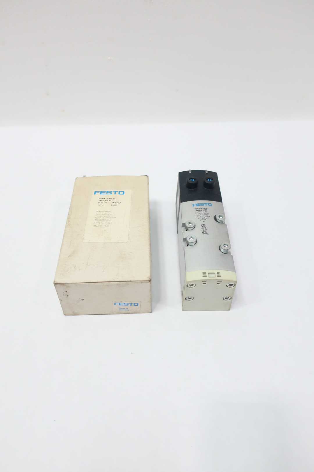 VSVA-B-P53C-ZD-D1-1T1L Festo, Solenoid & Servo Valves