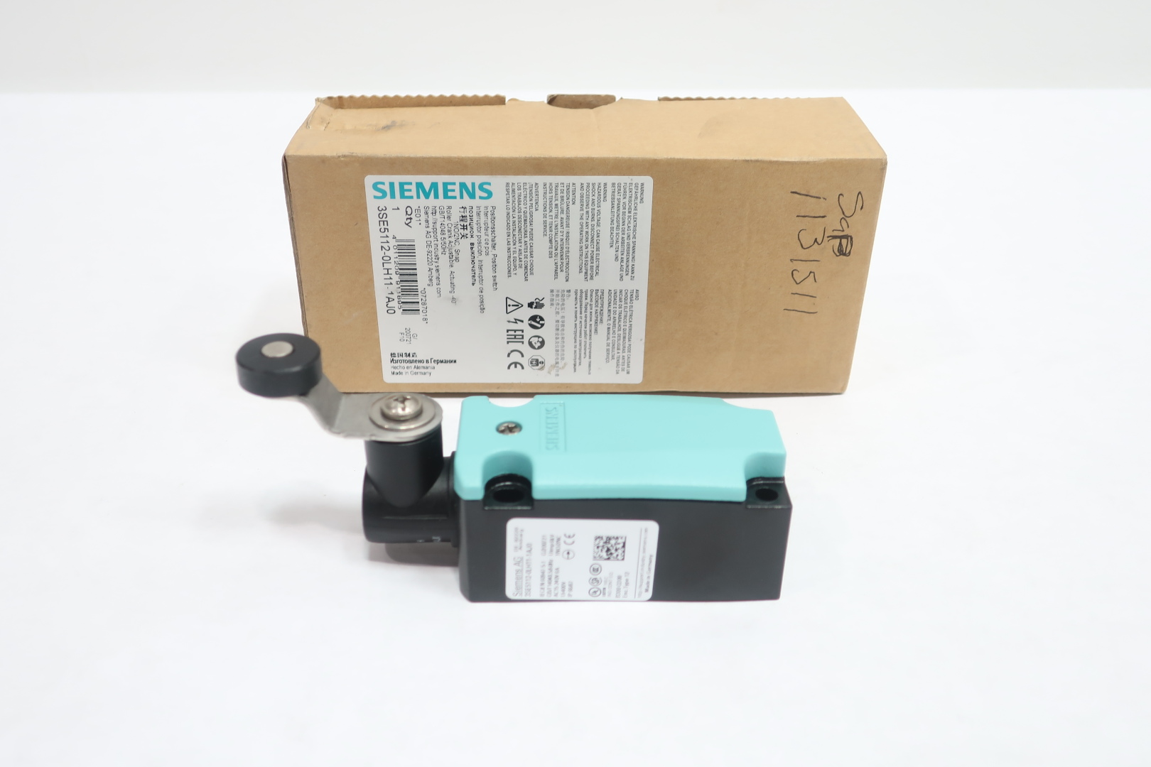 Siemens 3SE5112-0LH11-1AJ0 Metal Position Switch with Twist Lever, EN 50041 Compliant, Increased Corrosion Protection, 1 NO/2 NC Quick Action Contacts — Sensores de proximidad e inductivos
