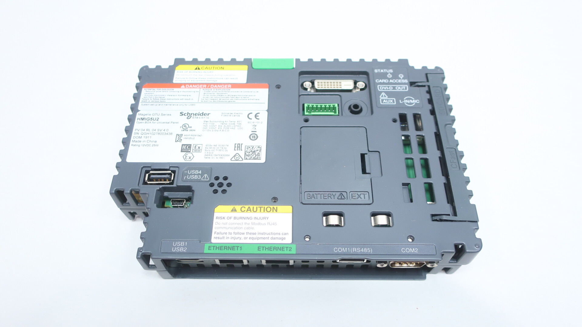 Schneider Electric HMIG5U2 Intel X86 1.33GHz Processor, 32GB CFast Card Data Storage Harmony GTU Open Box — Sterowniki PLC