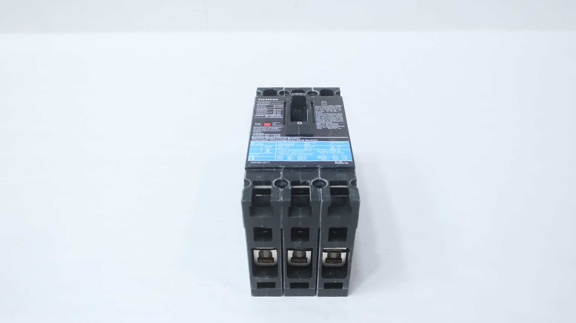 Siemens ED63B040 Low Voltage Sentron Molded Case Circuit Breaker with Thermal-Magnetic Trip Unit — General Accessories