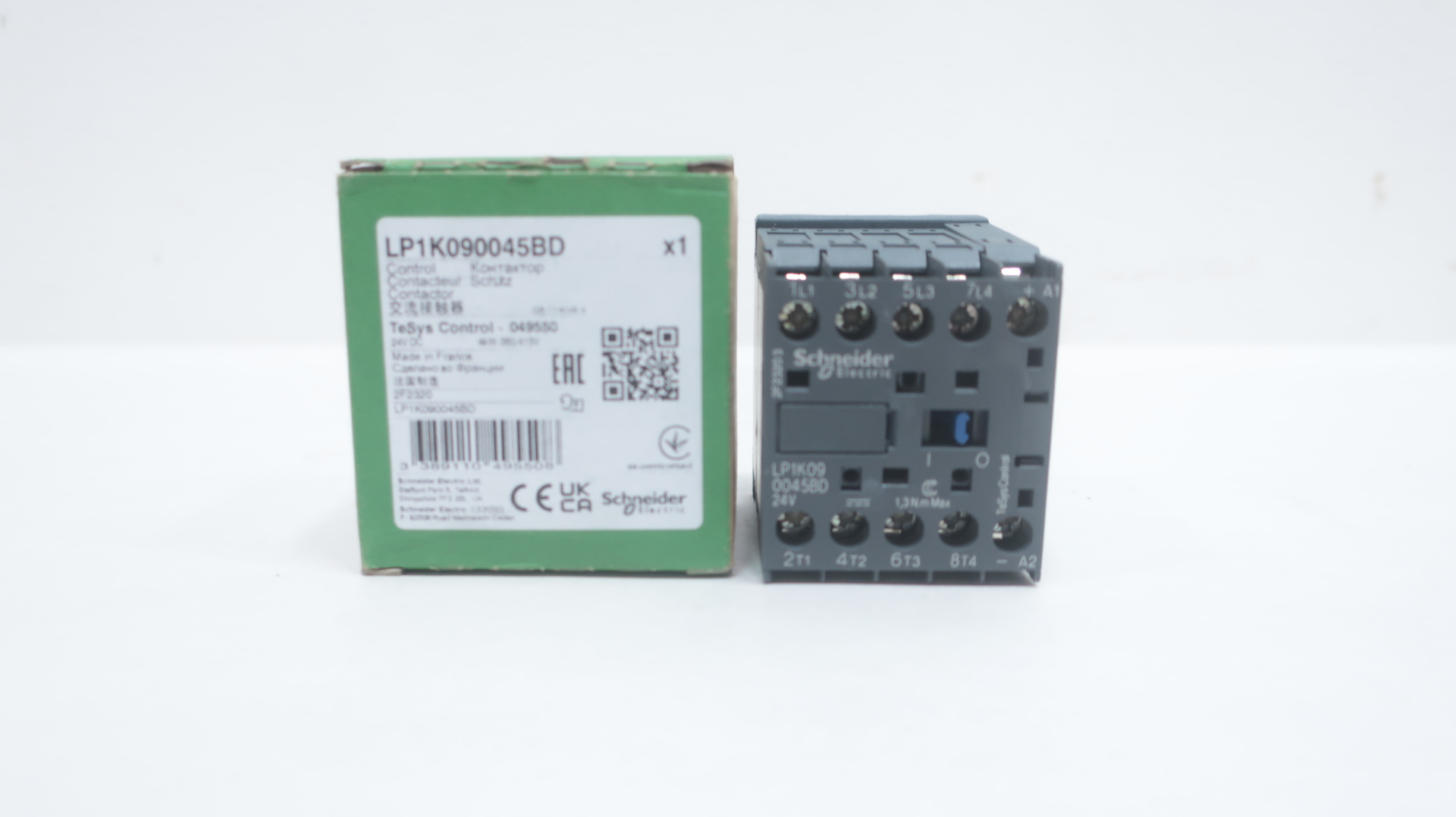 Schneider Electric LP1K090045BD Contactor, TeSys K, 4P, 4 NO, ,AC-1, lt or eq to 440V, 20A, 24VDC coil — Electrónica y PCB