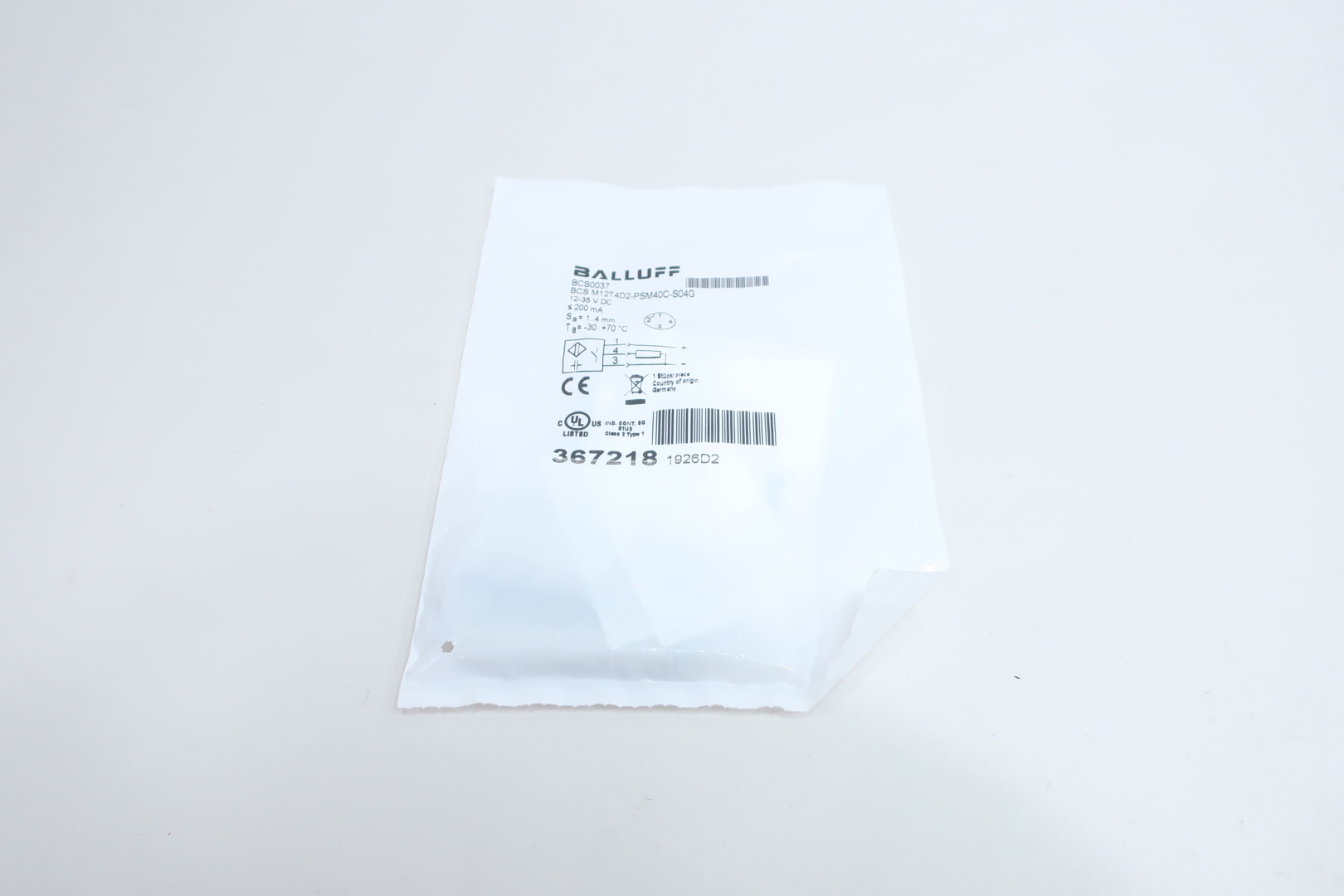 BCS0037 Balluff, Sensores de proximidad e inductivos