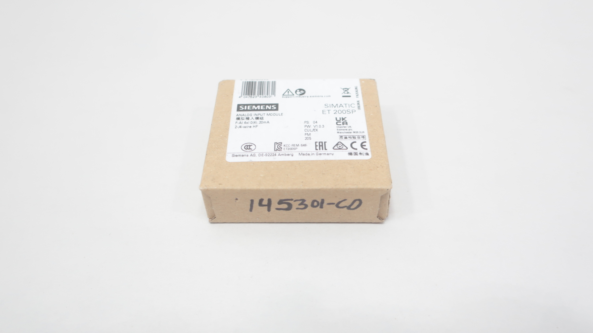 Siemens 6ES7136-6AA00-0CA1 SIMATIC DP, Electronic Module ET 200SP. F-AI 4xI(0)4..20mA HF Fail-Safe Analog Inputs — Módulos PLC y extensiones