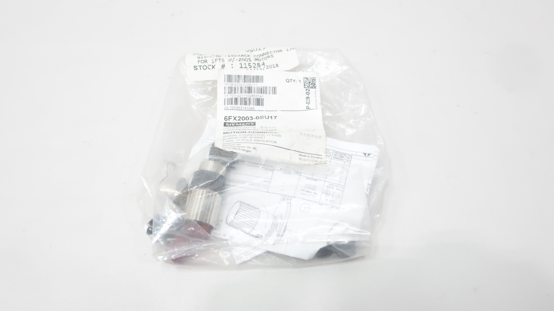 6FX2003-0SU17 Siemens, Connectors & Plugs