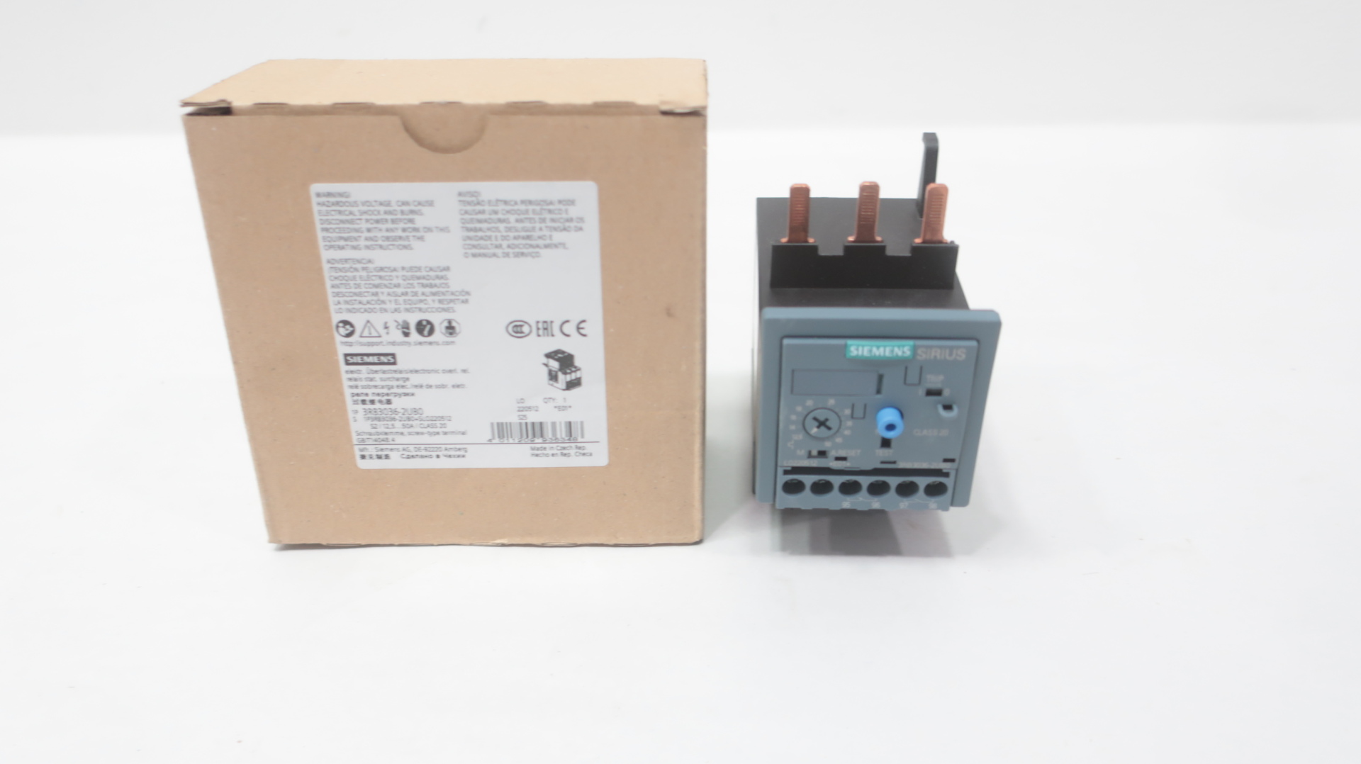 Siemens 3RB3036-2UB0 OVERLOAD SS S2 CL20 12.5-50A SCREW